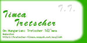 timea tretscher business card